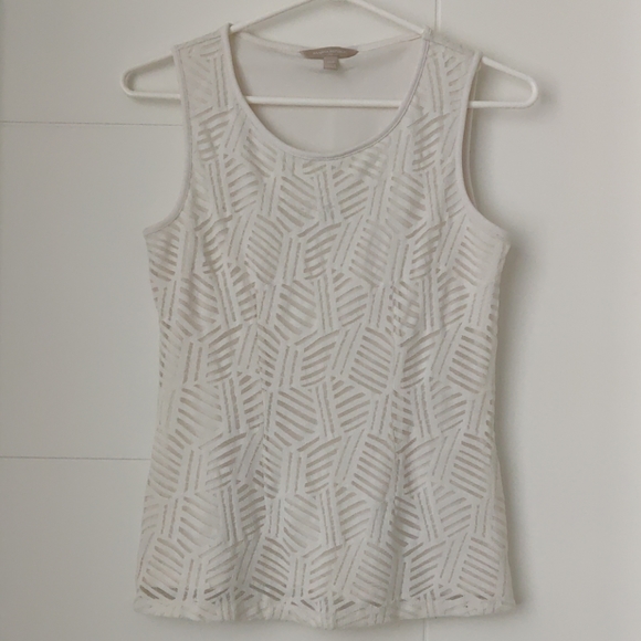Banana Republic White Tank Top - Picture 1 of 5